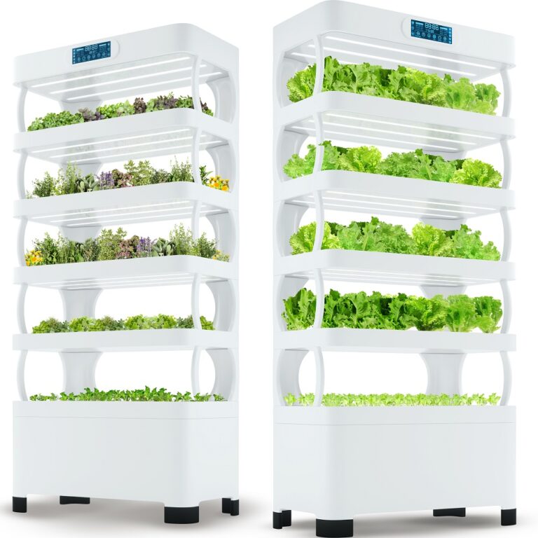 Automated PRO Shelf with LED Grow Lights - Nutraponics