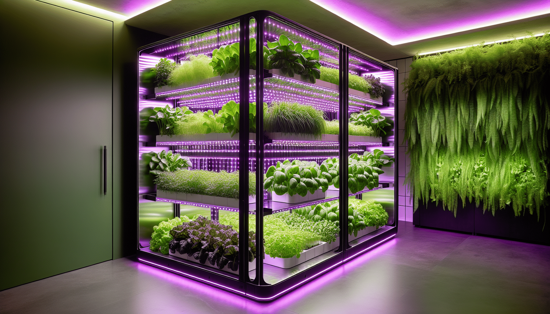 Nutraponics Hydroponics Growing System for (visualization purpose only)