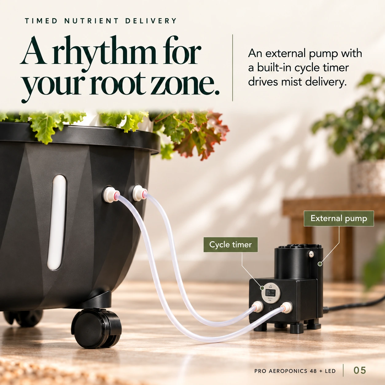 Hydroponics Growing Systems Pro AeroTower — High-Pressure Aeroponics Growing System (48 Pots) - Image 6