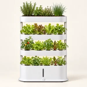 Nutraponics Tray Tower – Indoor Hydroponic Farming System with LED Lights
