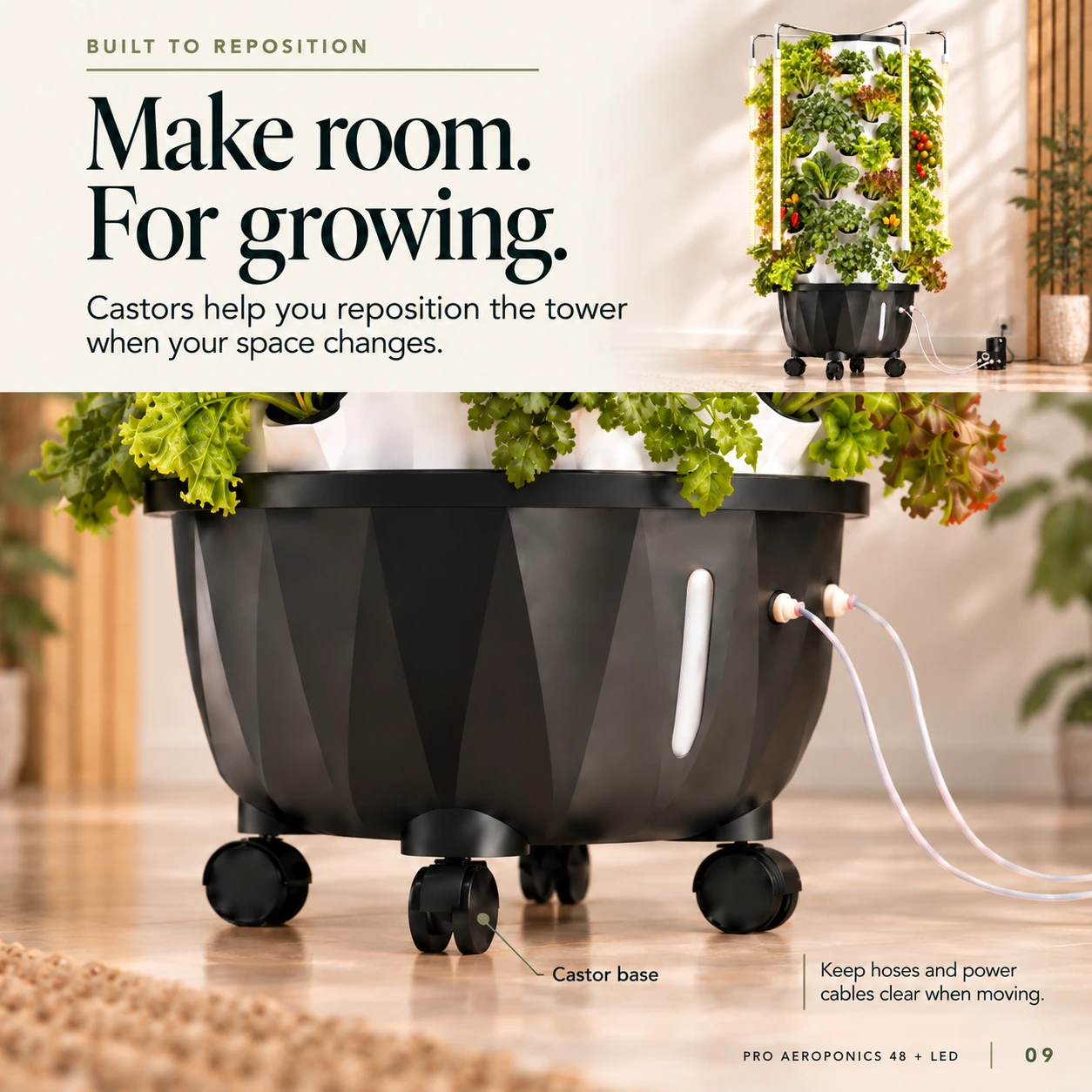 Hydroponics Growing Systems Pro AeroTower — High-Pressure Aeroponics Growing System (48 Pots) - Image 7