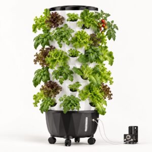 Pro AeroTower — High-Pressure Aeroponics Growing System (48 Pots)