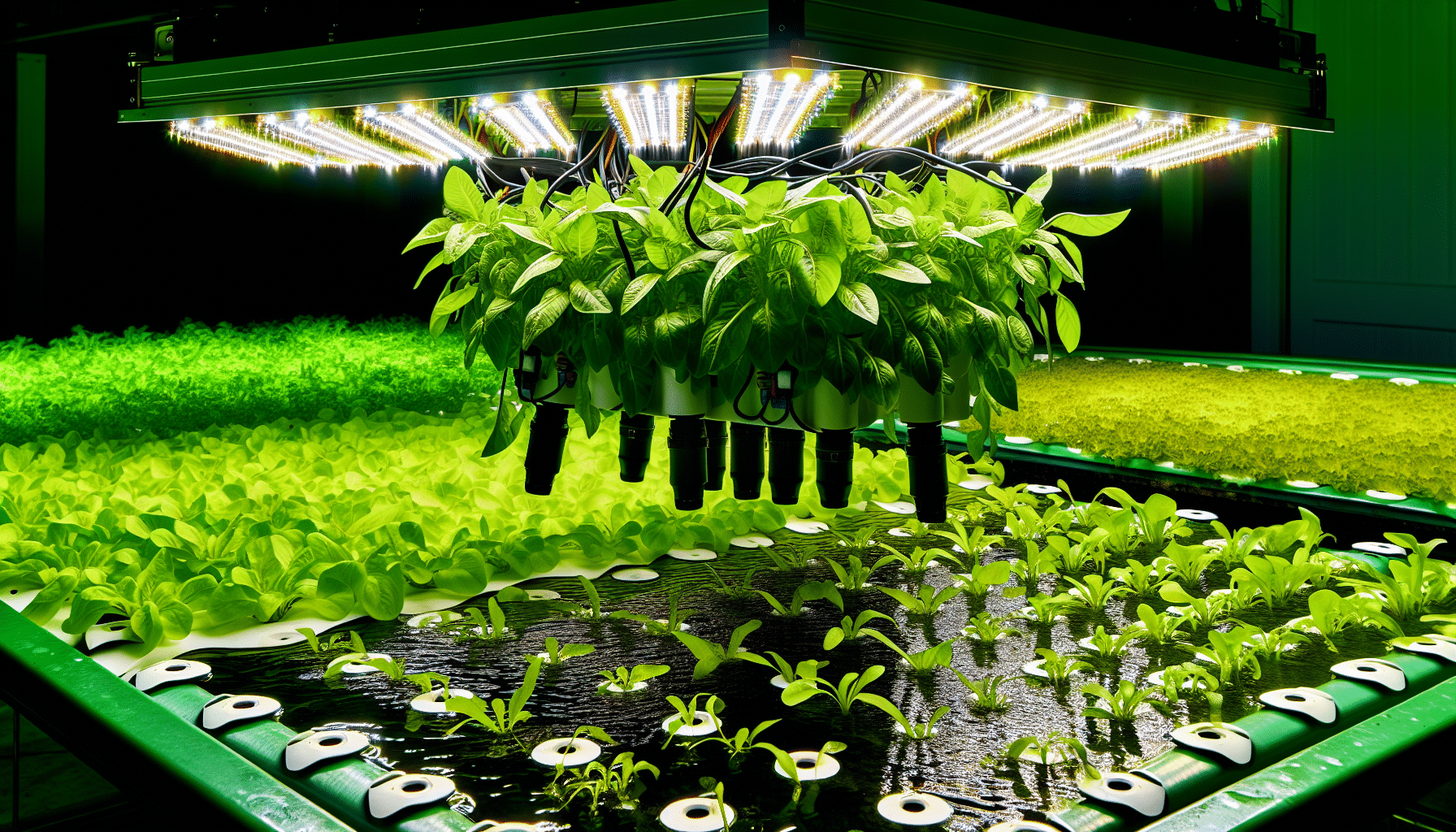 Hydroponic garden with high-intensity discharge lighting system
