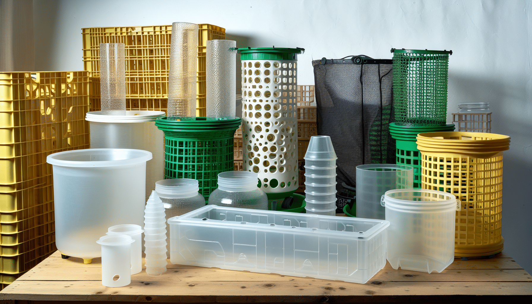 Containers for hydroponic gardening including reservoirs and net pots