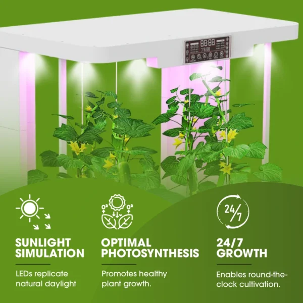 NutraTower Garden Hydroponic Growing System – 72 Planting Sites, LED Daylights, Automated Indoor Garden Kit with Germination Bed, Mist Spraying Technology & Controlled Ventilation - Image 11