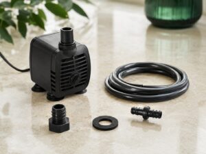 Replacement water pump, tubing and fittings for a Nutraponics system