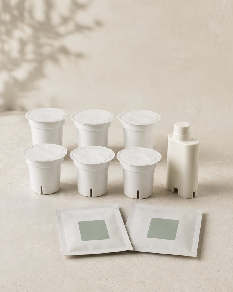 Hydroponics Growing Systems Sealed proprietary pods and refill cartridges used by closed hydroponic systems