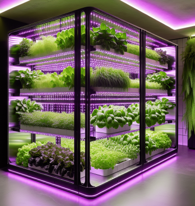 Nutraponics Hydroponics Growing System for (visualization purpose only)